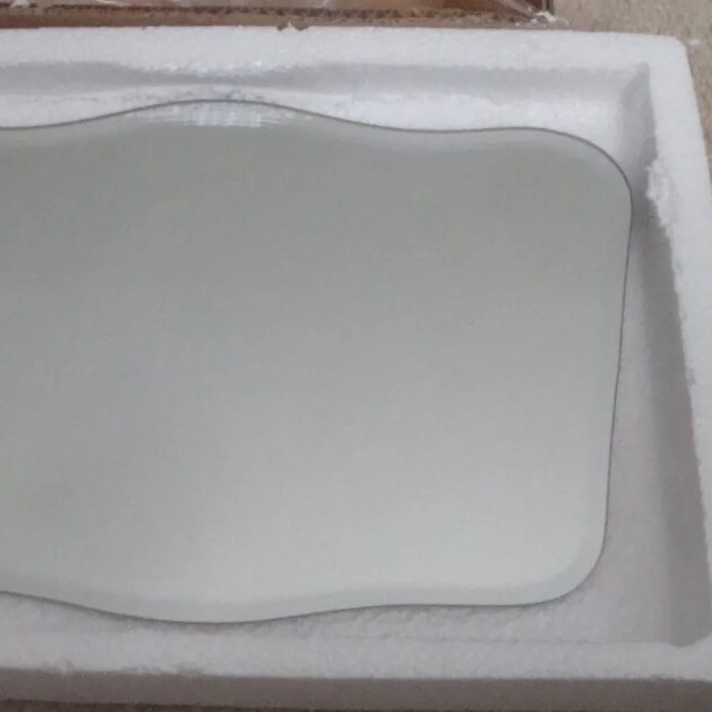 Wall Mirror Or Vanity Tray w Metal Flowers New